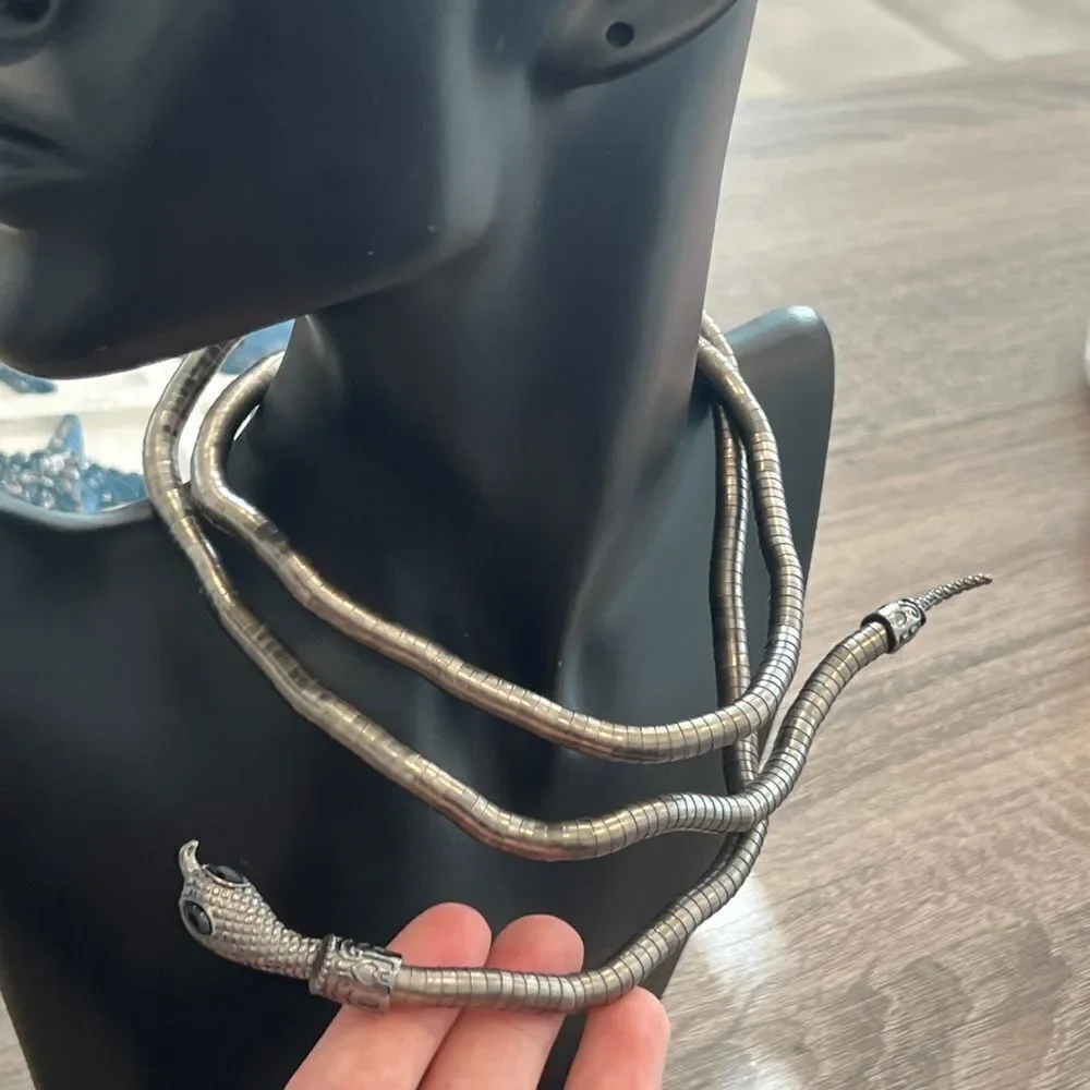 Versatile Serpenti-Style Snake Jewelry-Necklace Bracelet in One - Picture 11 of 12